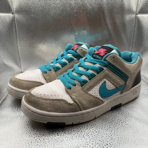 Size 9‎ Nike SB Air Force 2 Low Nebula Blue Mens Athletic Sneakers AO0300-101